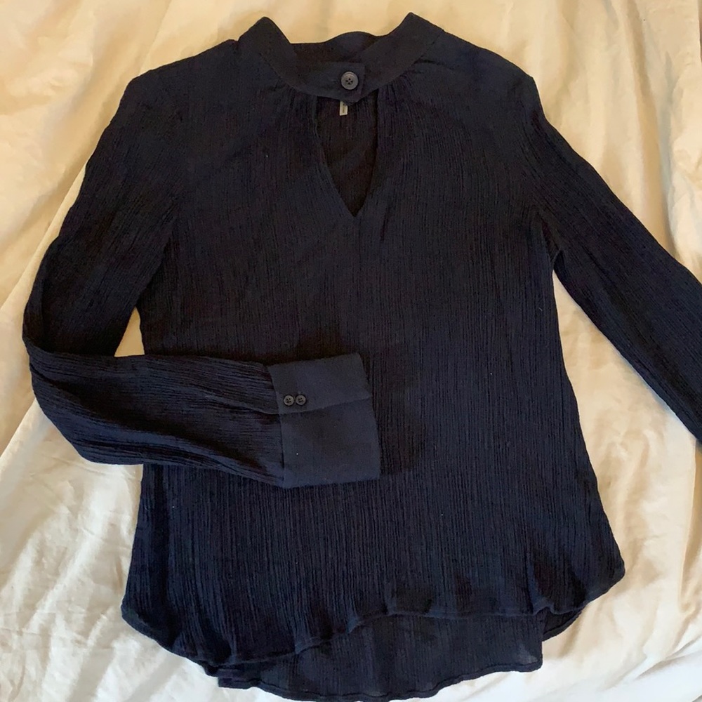 Navy blue blouse